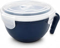 Microwave Safe Bowl 830ml with Locking Lid & Handle – BPA Free Food Storage Bowl for Hot Meals
