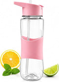650ml Sports Water Bottle with Straw & Flip Lid