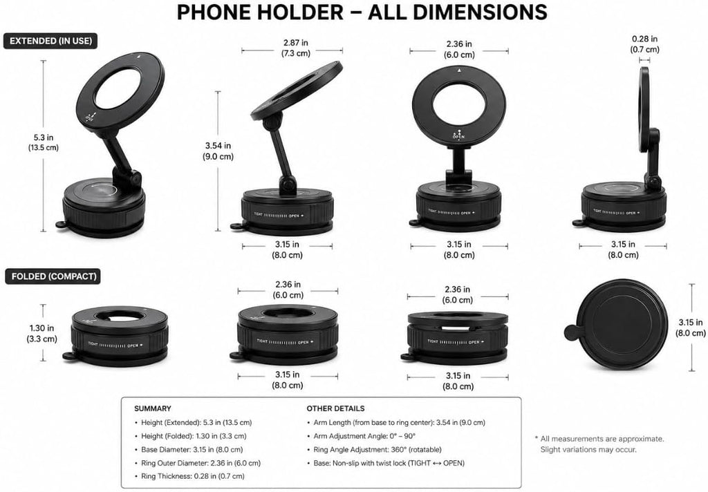 K007 Magnetic Phone Holder for Car – New Style