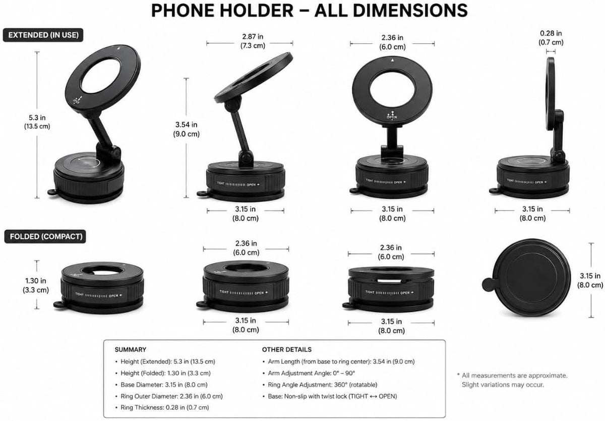 K007 Magnetic Phone Holder for Car – New Style