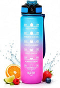 1L Motivational BPA Free Water Bottle with Straw