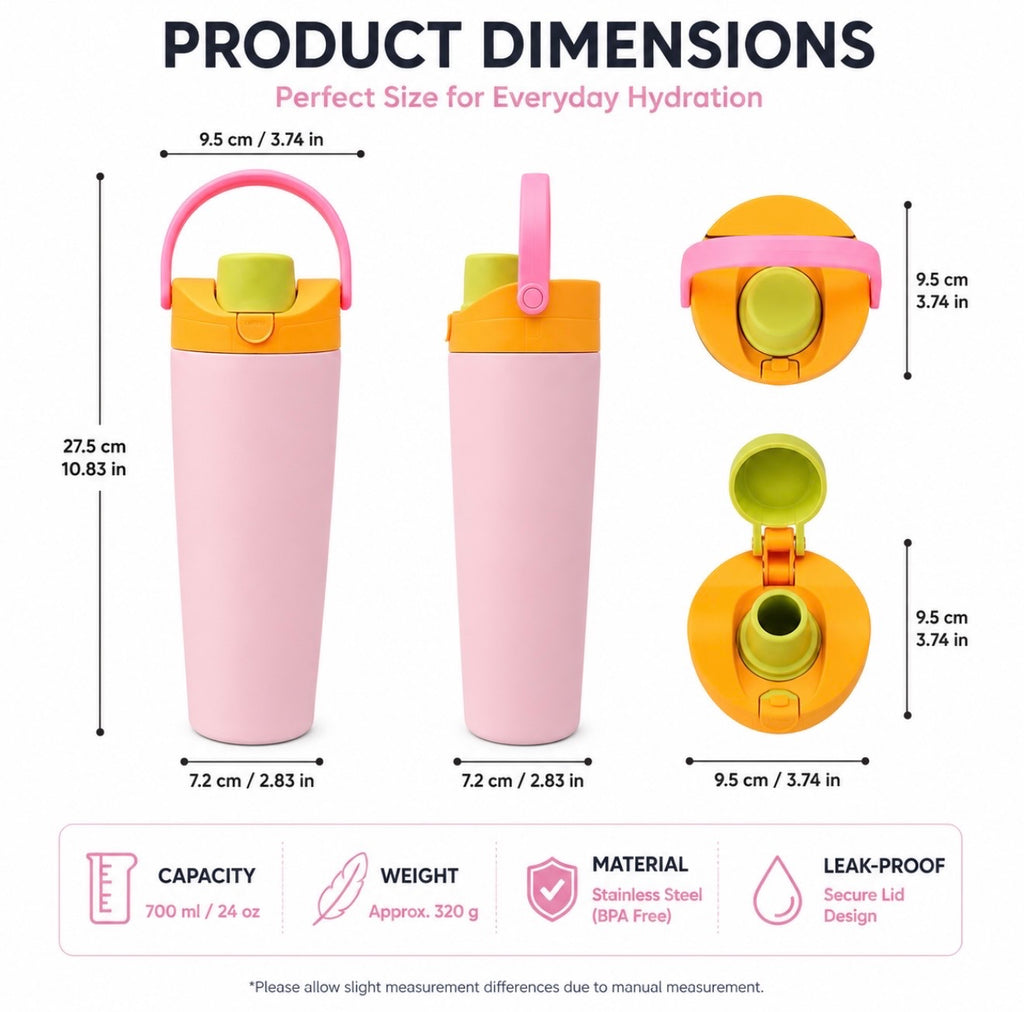 40oz Insulated Stainless Steel Water Bottle with Straw Lid